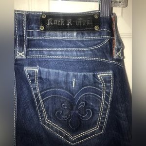 Rock Revival Adele Straight Denim Jeans Size 27
